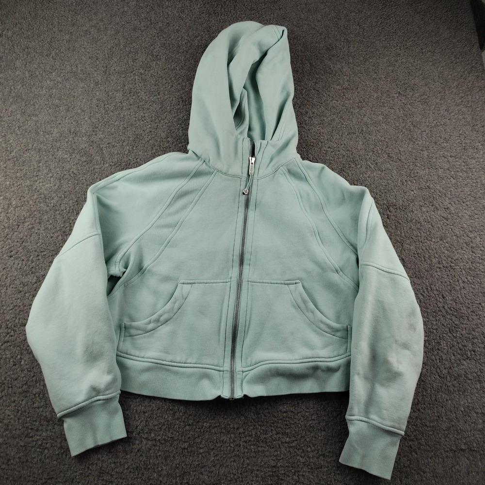 Lululemon Scuba Oversized Full Zip Hoodie Mint Green XS/S Womens